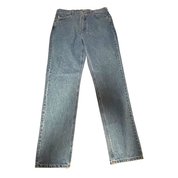 Carhartt NWT Mens Blue Denim Tapered Leg Jeans Straight Traditional Fit Sz 42x36 - Picture 3 of 8